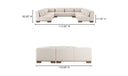 June U Shaped Modular Sectional Oatmeal