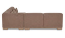 June Corner Modular Sectional Dark Brown