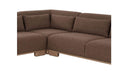 June Corner Modular Sectional Dark Brown