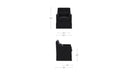 Lydia Slipcover Dining Chair Black