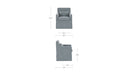 Lydia Slipcover Dining Chair Blue