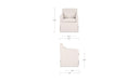 Lydia Slipcover Dining Chair Beige