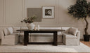 Fable Slipcover Dining Slipper Chair Beige