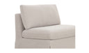 Fable Slipcover Dining Chair and Half Beige