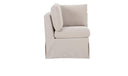 Fable Slipcover Dining Corner Chair Beige