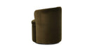 Dane Swivel Dining Chair Faux Green Mohair