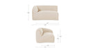 Isla Left Arm Facing Chair Beige