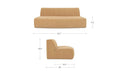 Naomi Convex Sofa Golden Yellow