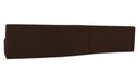 Naomi 2 Piece Wave Modular Sectional Dark Brown