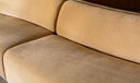 Naomi 2 Piece Concave Modular Sectional Golden Yellow