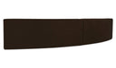 Naomi 2 Piece Concave Modular Sectional Dark Brown