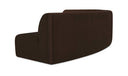 Naomi 3 Piece Concave Modular Sectional Dark Brown