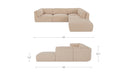 Matina Dream Modular Sectional Oatmeal