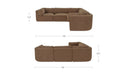 Matina Classic L Modular Sectional Taupe