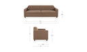 Finch Sofa Soft Brown