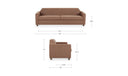 Finch Sofa Washed Pink