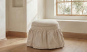 Heidi Storage Ottoman Beige Stripe