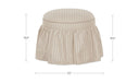 Heidi Storage Ottoman Beige Stripe