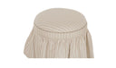 Heidi Storage Ottoman Beige Stripe