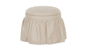 Heidi Storage Ottoman Beige Stripe