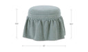 Heidi Storage Ottoman Light Blue