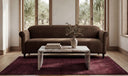 Harmony Sofa Dark Brown Faux Mohair