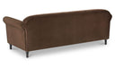 Harmony Sofa Dark Brown Faux Mohair