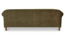 Harmony Sofa Dark Green Faux Mohair