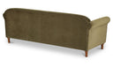 Harmony Sofa Dark Green Faux Mohair
