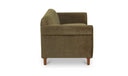 Harmony Sofa Dark Green Faux Mohair