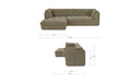 Mischa Left Sectional Sage Green