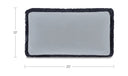 Yasmin Lumbar Cushion Light Blue Faux Mohair
