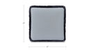 Yasmin Square Cushion Light Blue Faux Mohair