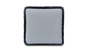 Yasmin Square Cushion Light Blue Faux Mohair