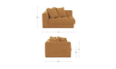 Davie Left Arm Facing Chair Golden Yellow