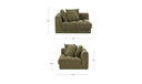 Davie Left Arm Facing Chair Olive