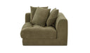 Davie Left Arm Facing Chair Olive