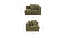 Davie Right Arm Facing Chair Olive