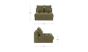 Davie Slipper Chair Olive