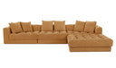 Davie Lounge Modular Sectional Golden Yellow
