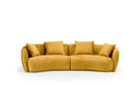 Oakland - Modern Mustard Fabric 4 Seat Sofa