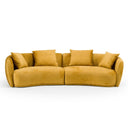 Oakland - Modern Mustard Fabric 4 Seat Sofa
