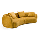 Oakland - Modern Mustard Fabric 4 Seat Sofa
