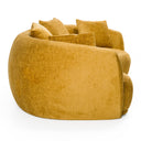 Oakland - Modern Mustard Fabric 4 Seat Sofa