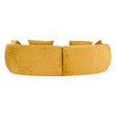 Oakland - Modern Mustard Fabric 4 Seat Sofa