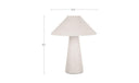 Nori Table Lamp Flecked White