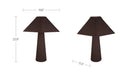 Gigi Table Lamp Dark Brown