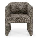 Oldford - Modern Beige + Black Fabric Dining Chair