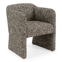 Oldford - Modern Beige + Black Fabric Dining Chair