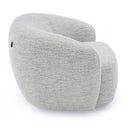 Omaha - Modern Swivel Off White Fabric Chair